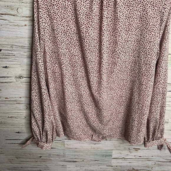 Topshop blouse size 8 button down red - Picture 7 of 9